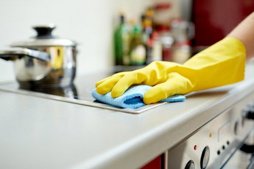 Detailed oven rack and interior cleaning in a Kennington property