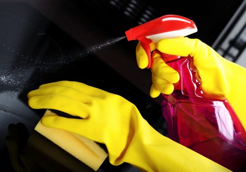 Kitchen deep cleaning during an end of tenancy service in Kennington